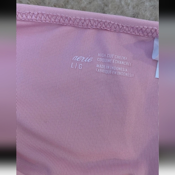 NWOT Aerie High Waisted Pink Bikini - Picture 4 of 5
